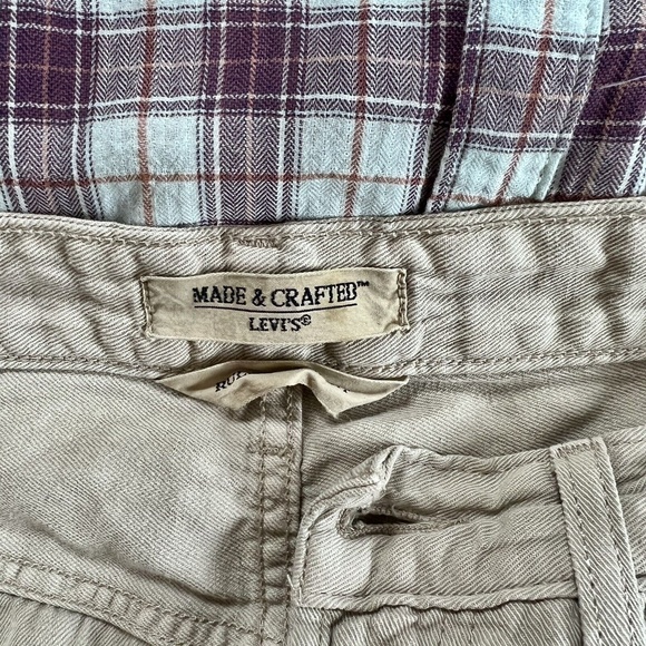 Levi's "Made and Crafted" Ruler Straight Linen Jeans Men 32R - excellent! - Picture 2 of 5